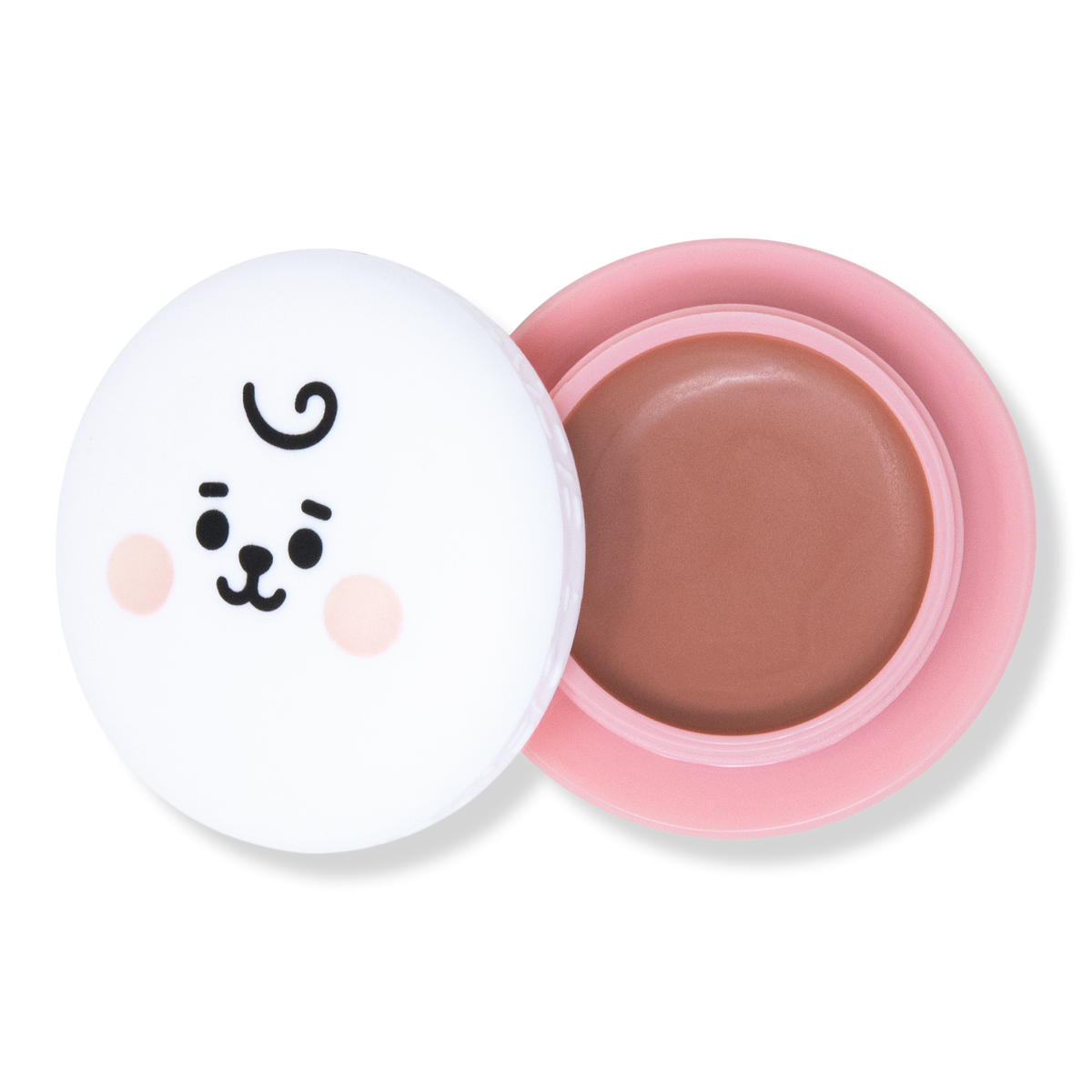 The Crème Shop BT21 RJ Macaron Lip Balm, Honeydew (Coral Tinted), 0.26 oz