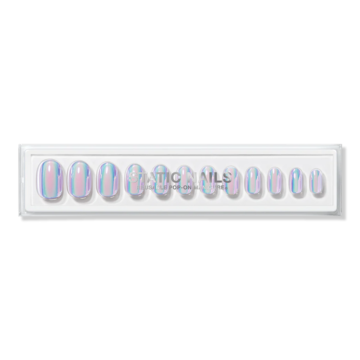 Static Nails Doe Round Reusable Pop-On Manicure