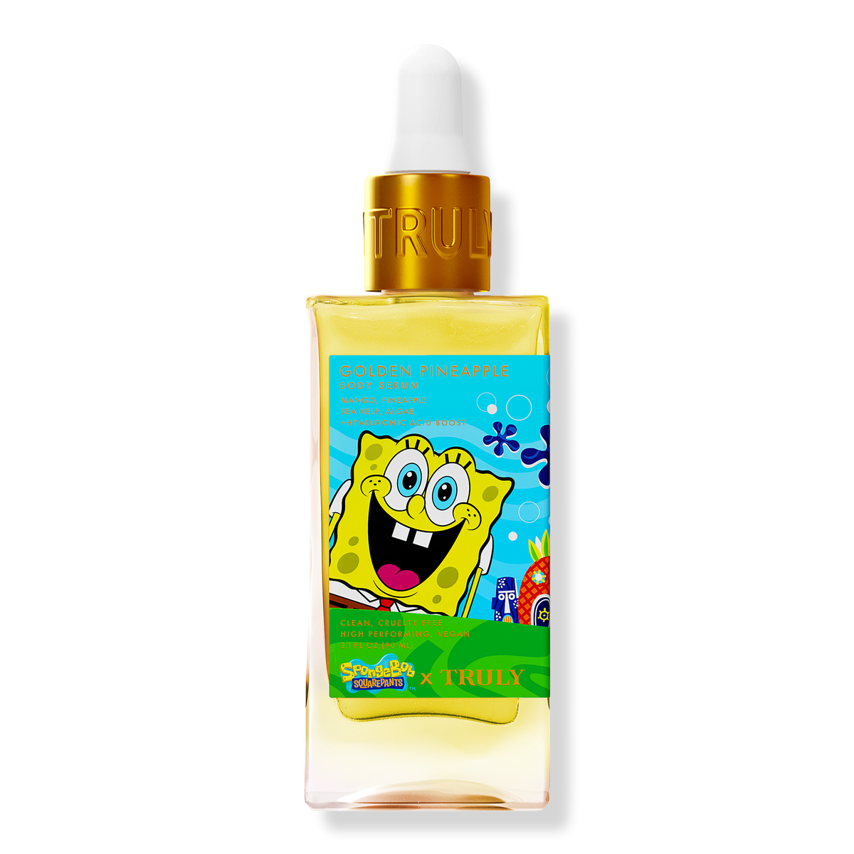 Truly X SpongeBob Golden Pineapple Body Serum, 3.1 oz