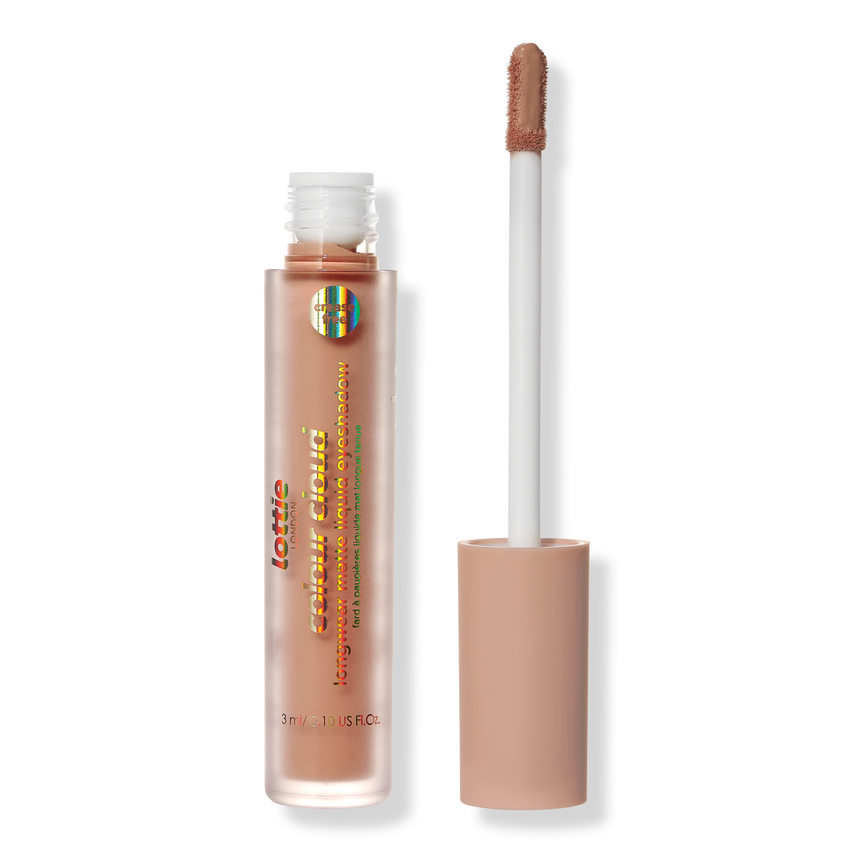 Lottie London Colour Cloud Longwear Matte Liquid Eyeshadow, Peach Out!, 0.10 oz