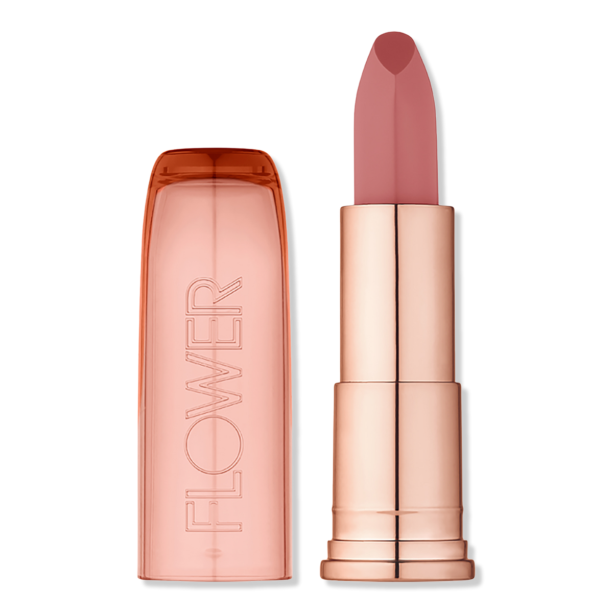 FLOWER Beauty Perfect Pout Moisturizing Lipstick, Buttercup, 0.14 oz