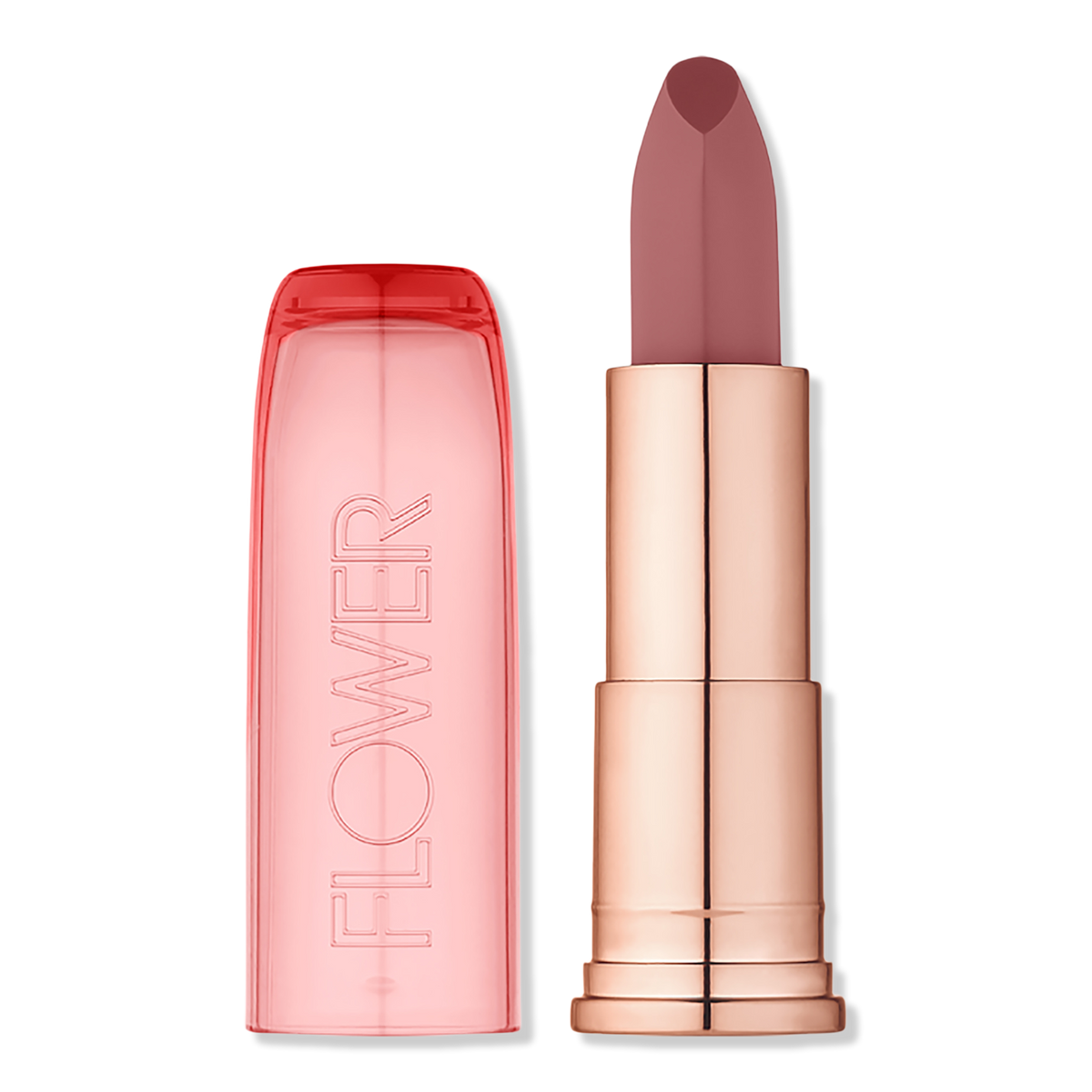 FLOWER Beauty Perfect Pout Moisturizing Lipstick, Blush Rose, 0.14 oz