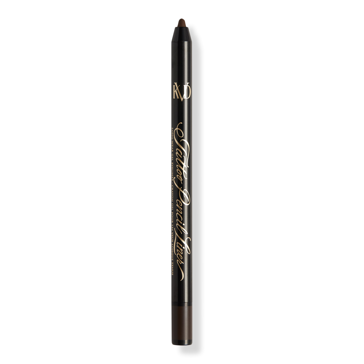 KVD Beauty Tattoo Pencil Liner Waterproof Long-Wear Gel Eyeliner, Pyrolusite Brown, 0.0176 oz