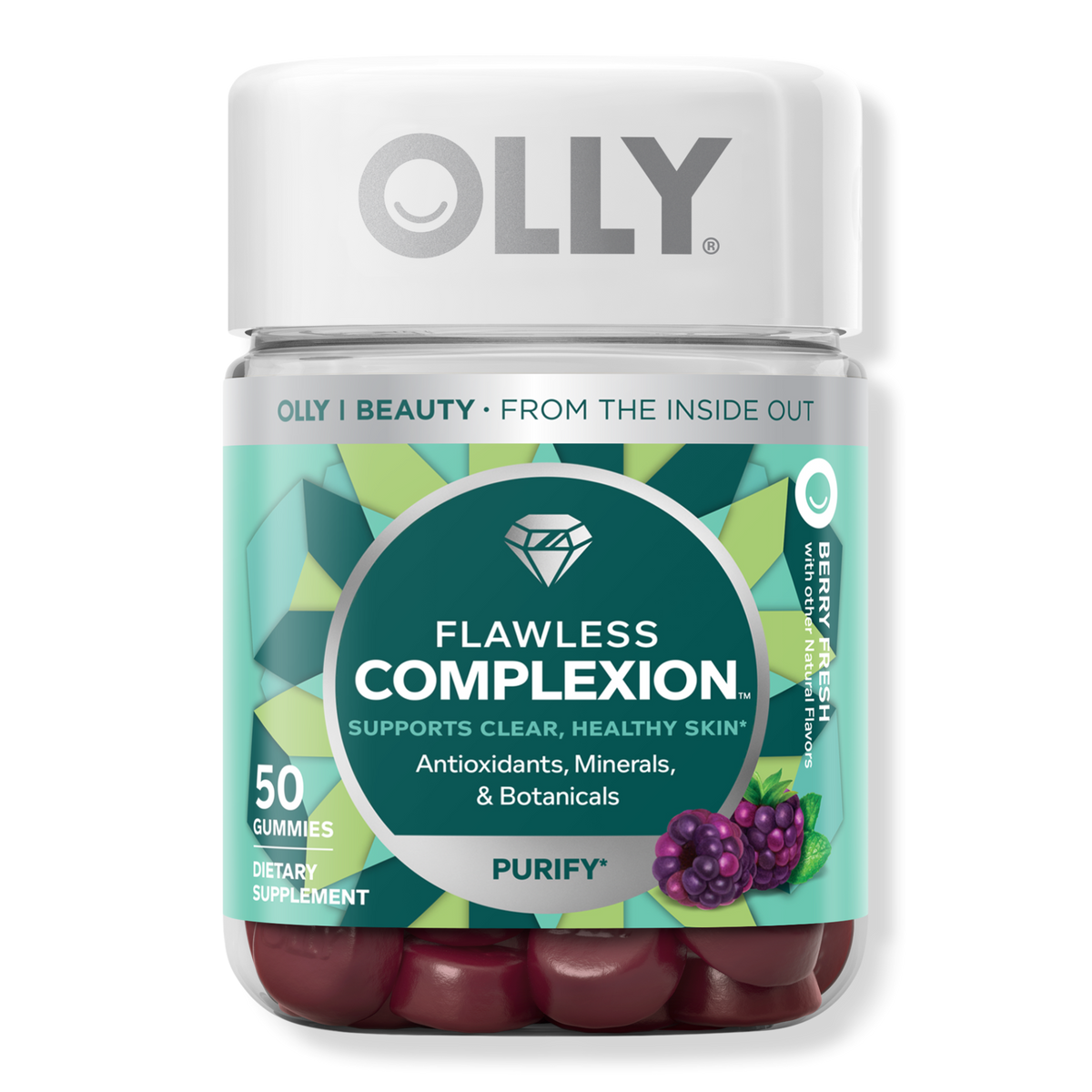 OLLY Flawless Complexion Gummy Supplement, 50 ea