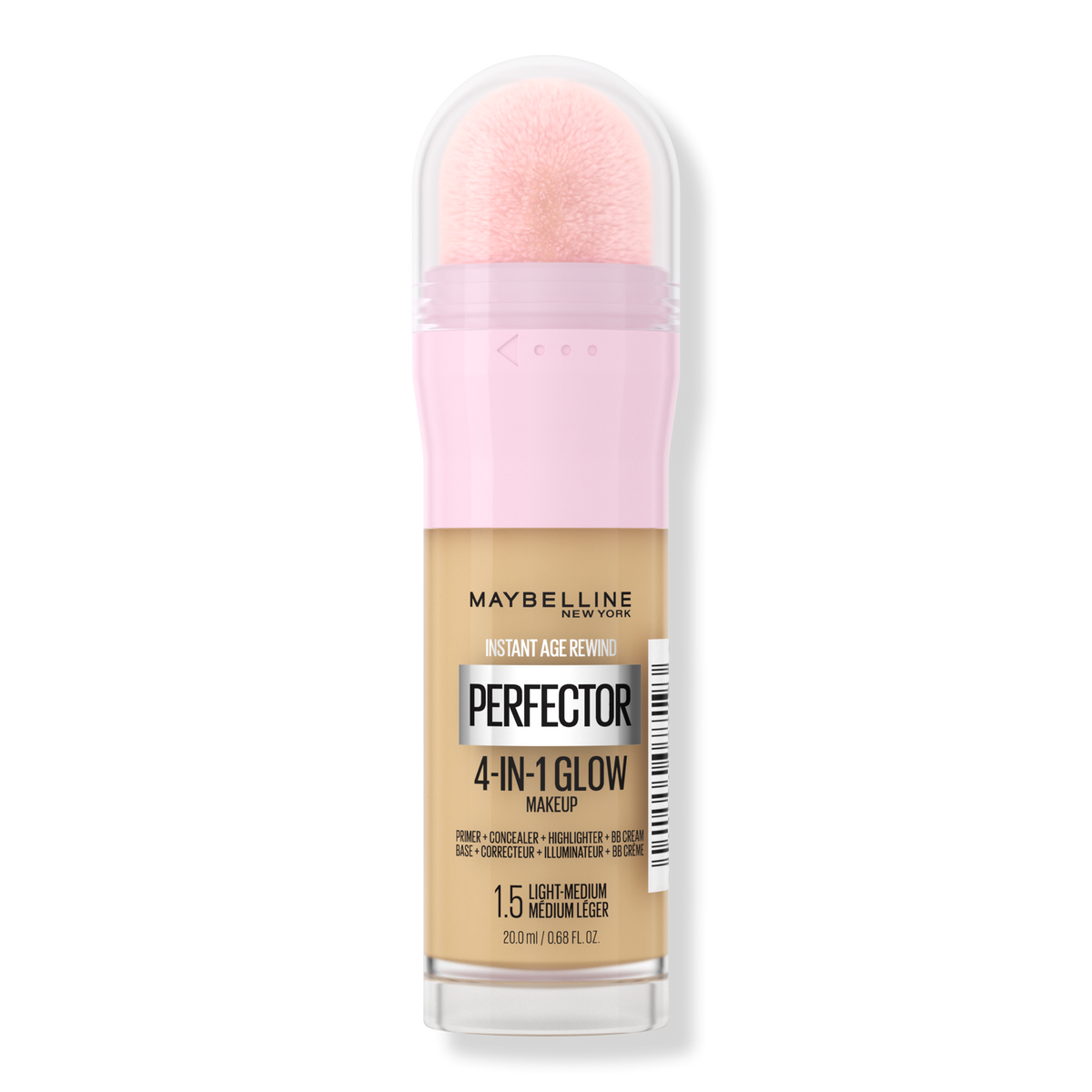 Maybelline Instant Age Rewind Instant Perfector 4-In-1 Glow Makeup, 1.5 Light-Medium, 0.68 oz