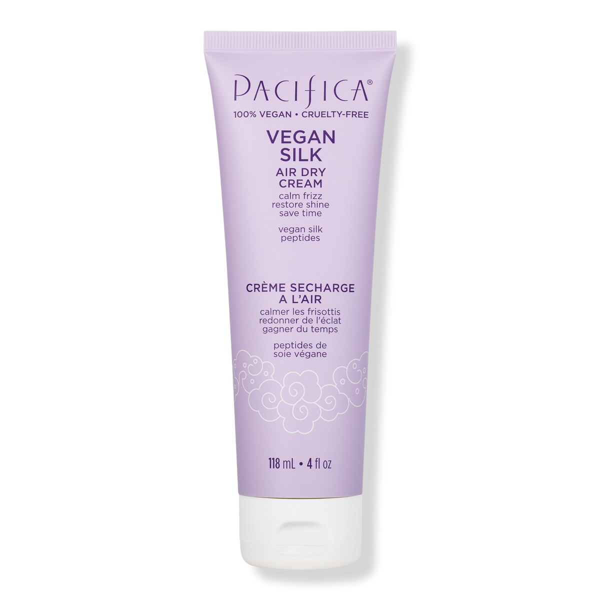 Pacifica Vegan Silk Air Dry Hair Styling Cream, 4 oz