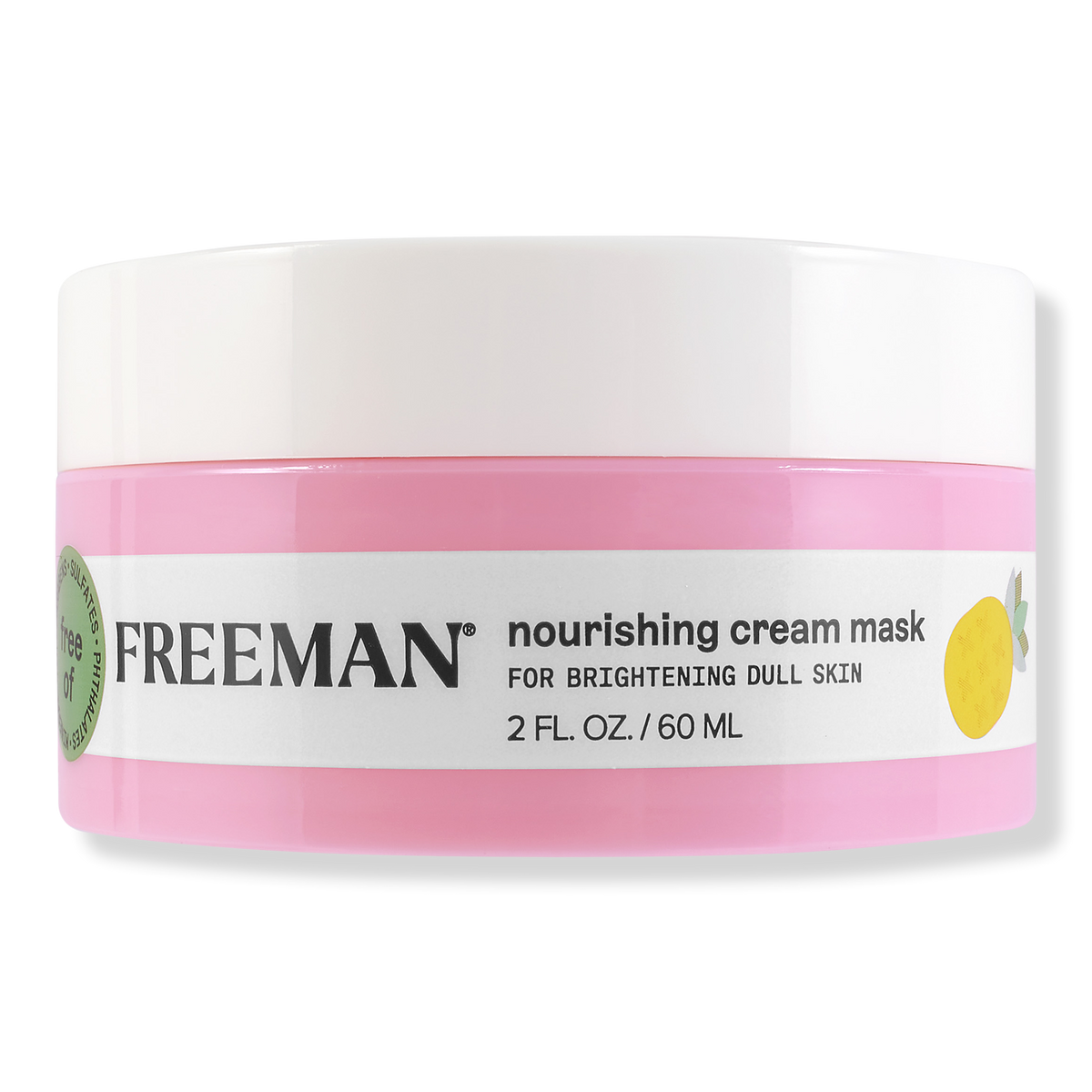 Freeman Nourishing Pineapple & Hyaluronic Acid Cream Facial Mask, 2 oz