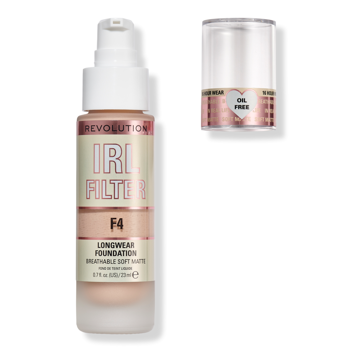 Makeup Revolution IRL Filter Longwear Foundation, F4, 0.70 oz