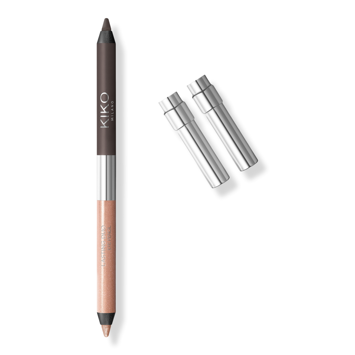 KIKO Milano Lasting Duo Eye Pencil, 03, Vibrant Rose & Purple, 0.03 oz