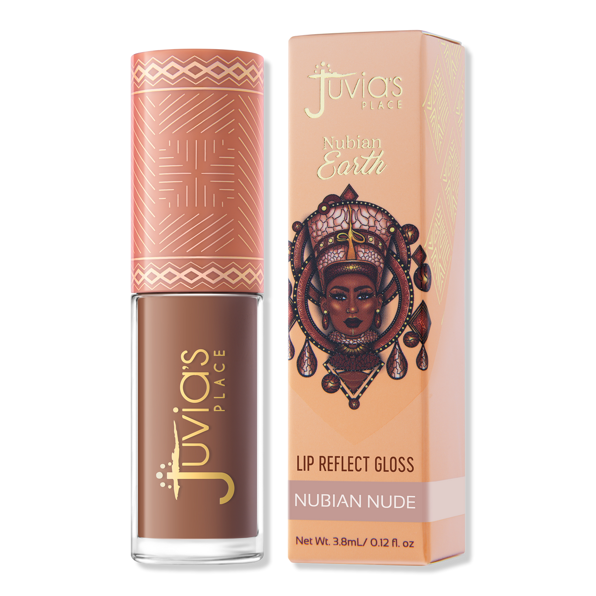 Juvia's Place Nubian Earth Lip Gloss, Nubian Nude, 0.12 oz