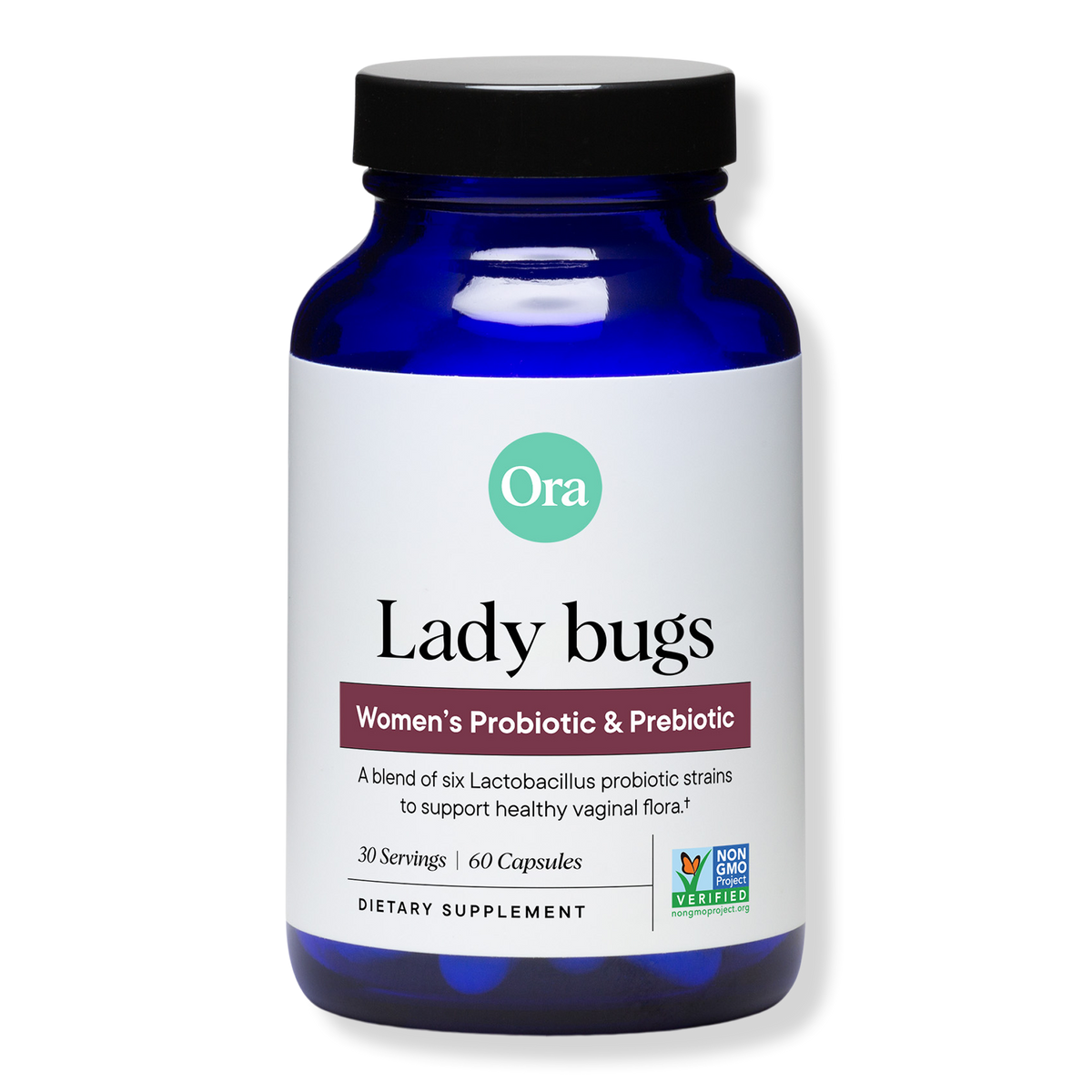 Ora Organic Lady Bugs Women's Probiotic Capsules, 30 ea