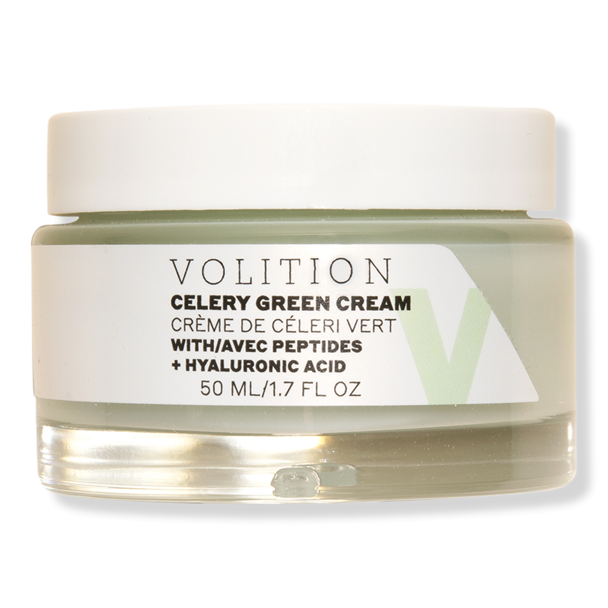 VOLITION Celery Green Cream with Hyaluronic Acid + Peptides, 1.7 oz