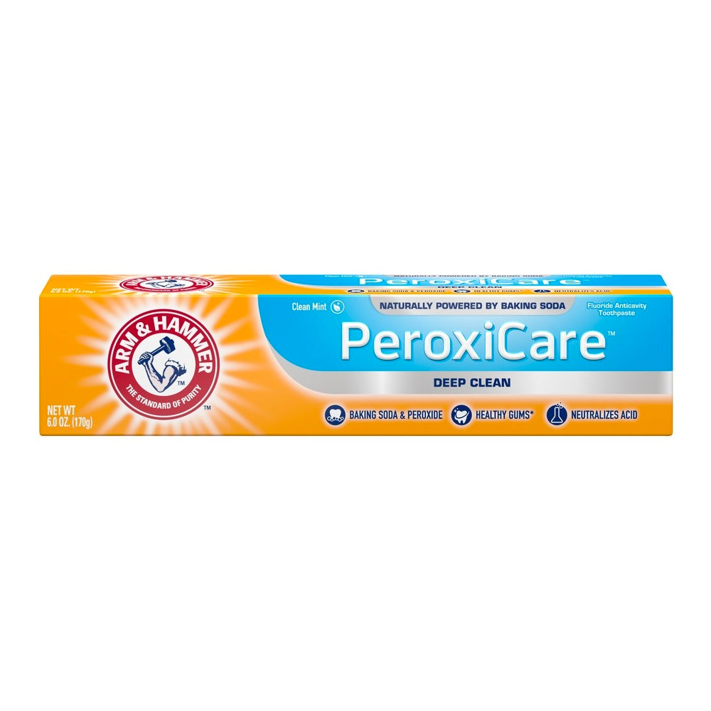 Arm & Hammer PeroxiCare Deep Clean Toothpaste, Clean Mint, 6 oz