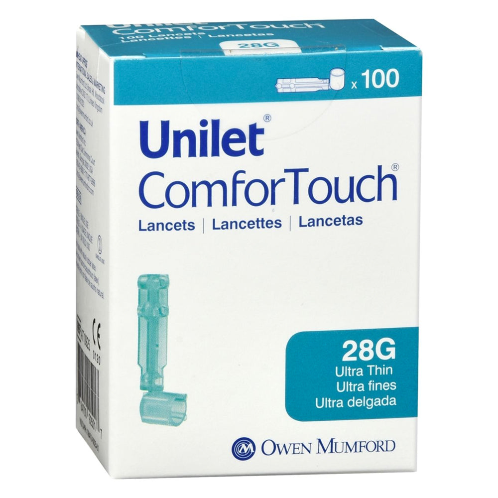 Unilet ComforTouch Lancets, 28 Gauge, Ultra Thin, 100 ea