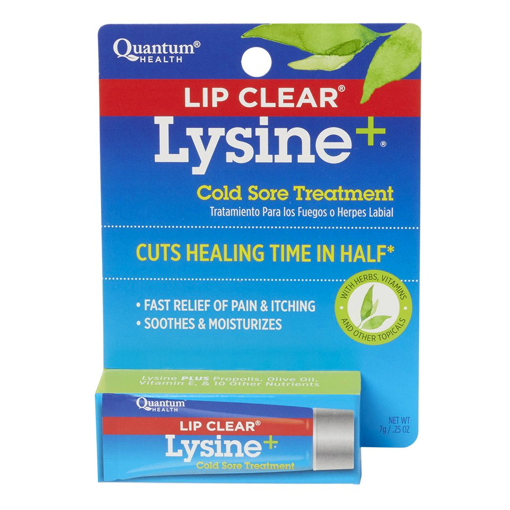 Quantum Health Lip Clear Lysine+ Cold Sore Treatment Ointment, 0.25 oz