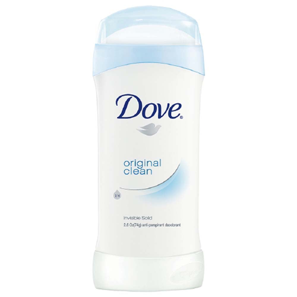 Dove Anti-Perspirant Deodorant Invisible Solid, Original Clean, 2.6 oz