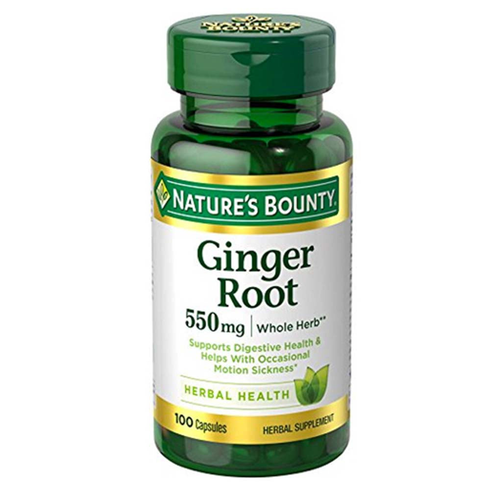 Nature's Bounty Ginger Root, 550 mg, Capsules, 100 ea