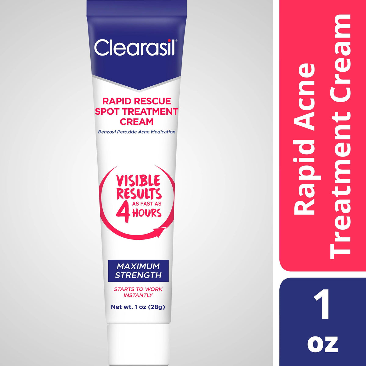 Clearasil Ultra Rapid Rescue Spot Treatment Cream, 1 oz - OTC Shoppe Express