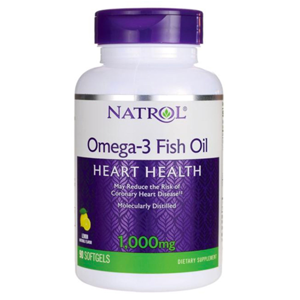 Natrol Omega-3 Fish Oil, 1000 mg, Gelcaps, 90 ea