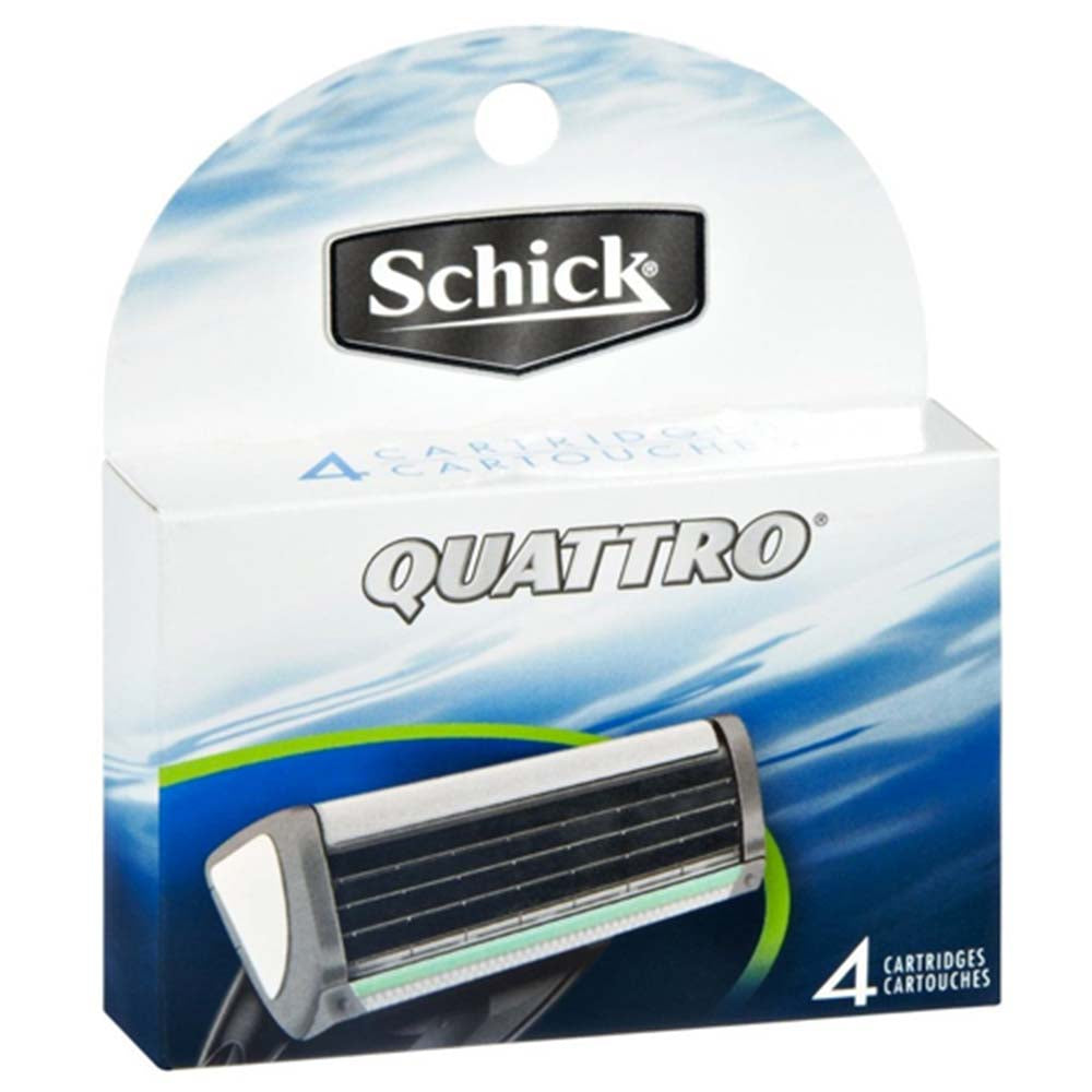 Schick Quattro Refill Cartridges, 4 ea
