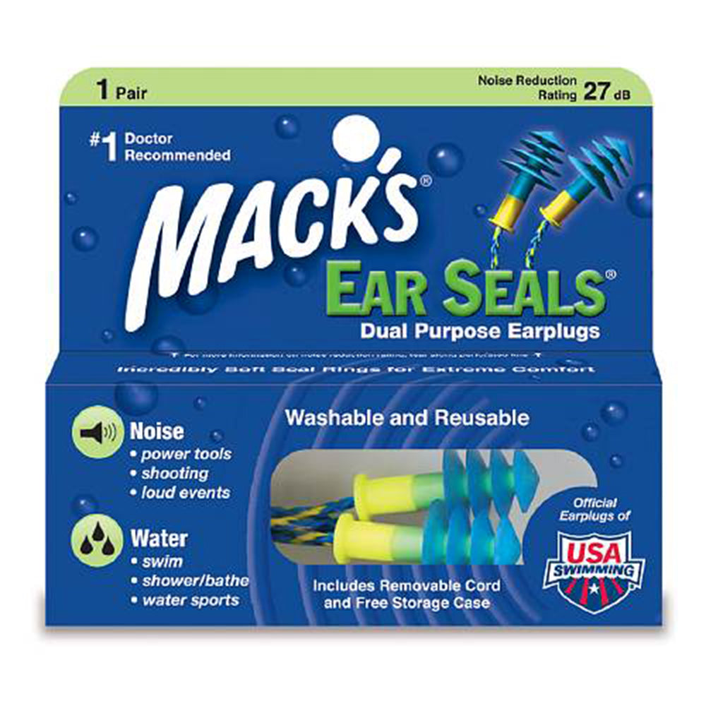 Mack's Ear Seals Dual Purpose Earplugs, 1 pair