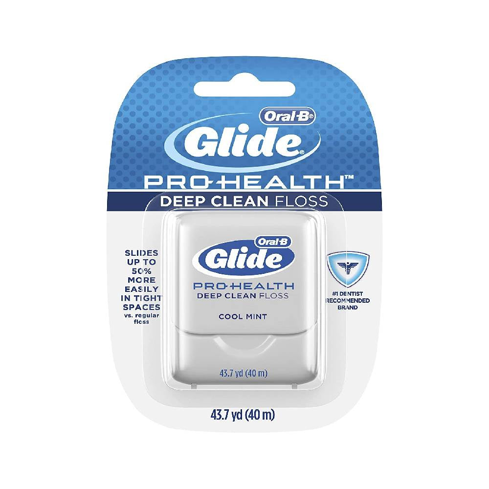 Oral-B Glide Pro-Health Deep Clean Floss, Cool Mint, 43.7 yards