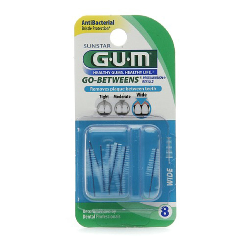 G-U-M Proxabrush Refills for Wide Tooth Spaces, Tapered, 614RG, 8 ea