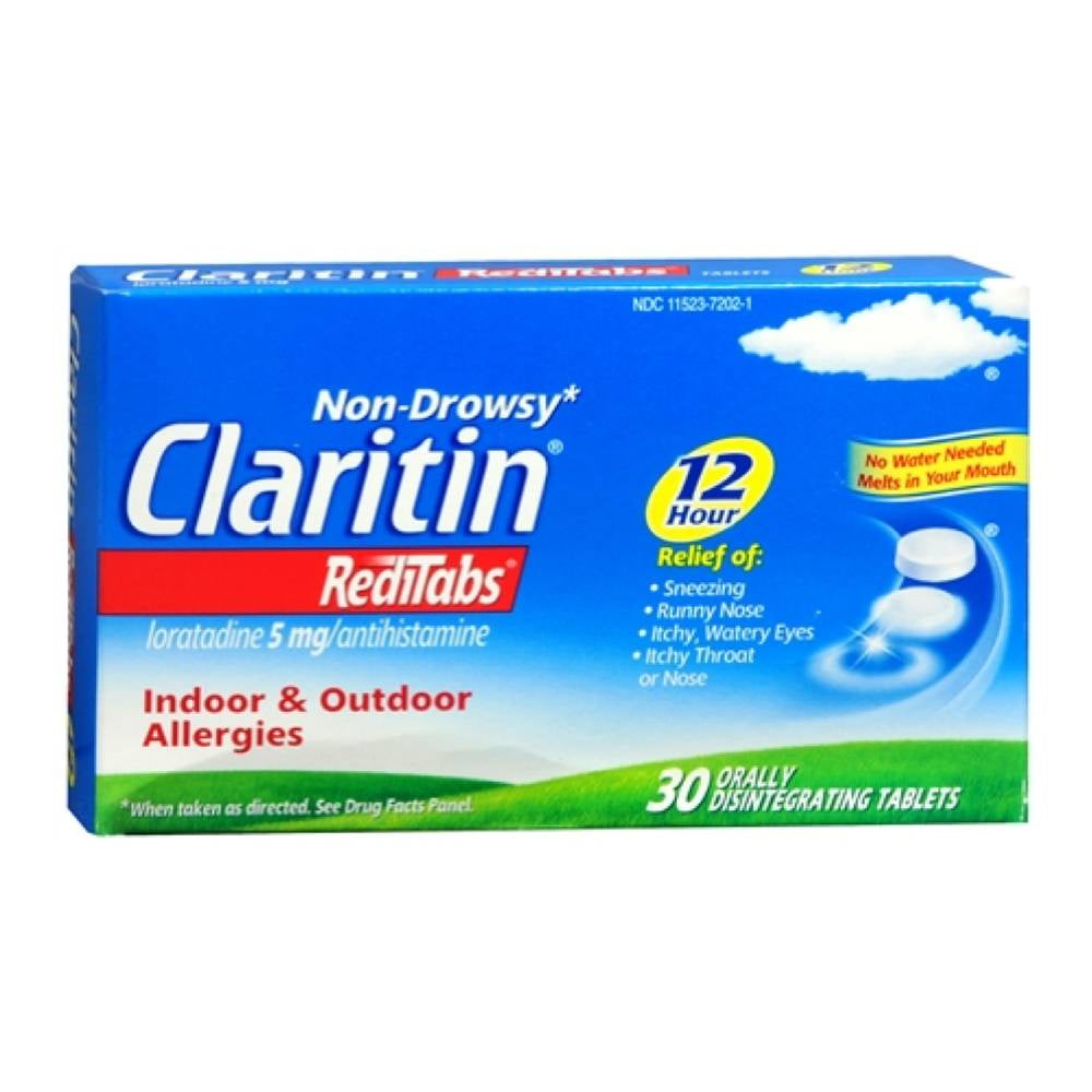 Claritin 12 Hour Indoor & Outdoor Allergies, RediTabs, 30 ea