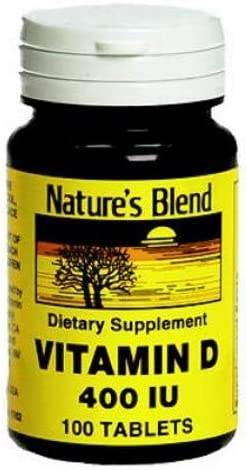 Nature's Blend Vitamin D, 400 IU, Tablets, 100 ea - OTC Shoppe Express