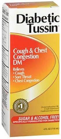 Diabetic Tussin DM Liquid, Sugar & Alcohol Free, Regular, 4 oz - OTC Shoppe Express