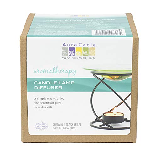 Aura Cacia Spiral Candle Lamp, Black, 1 ea