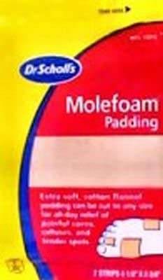 Dr. Scholl's Molefoam Padding, 4-1/8 inch x 3-3/8 inch, 2 ea - OTC Shoppe Express