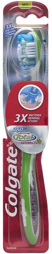 Colgate 360 Total Advanced Full Head Toothbrush, Medium, 1 ea