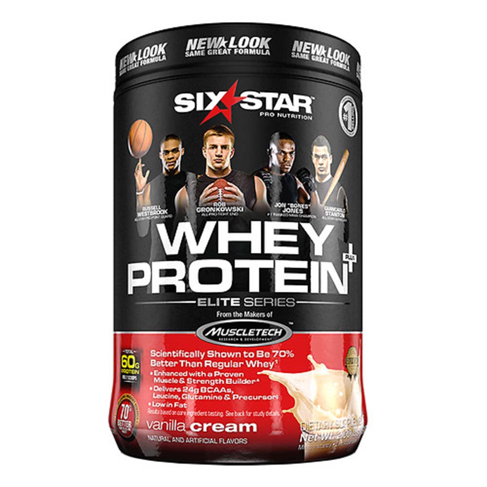 Six Star Elite Series Whey Protein Powder, Vanilla Cream, 2 lbs