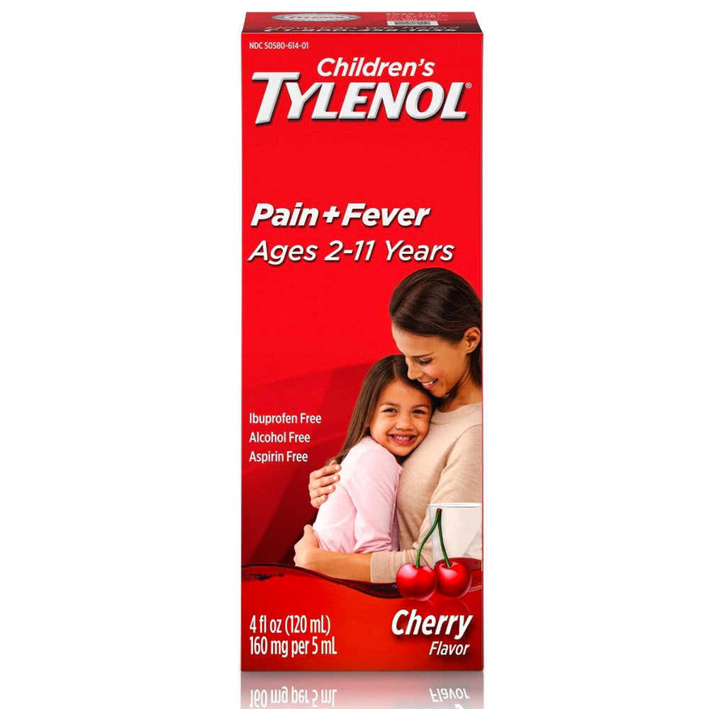 TYLENOL Children's Pain + Fever Oral Suspension, Cherry Flavor, 4 oz