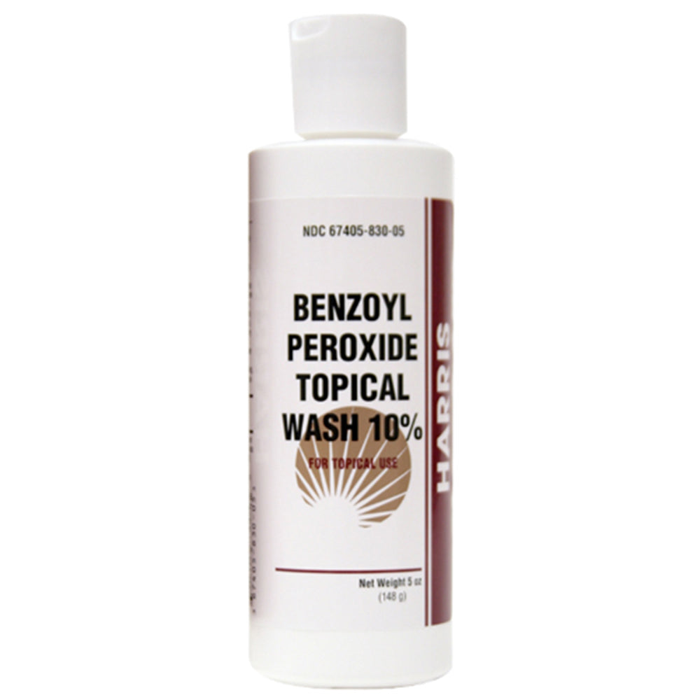 Harris Pharma Benzoyl Peroxide Topical Wash, 10%, 5 oz