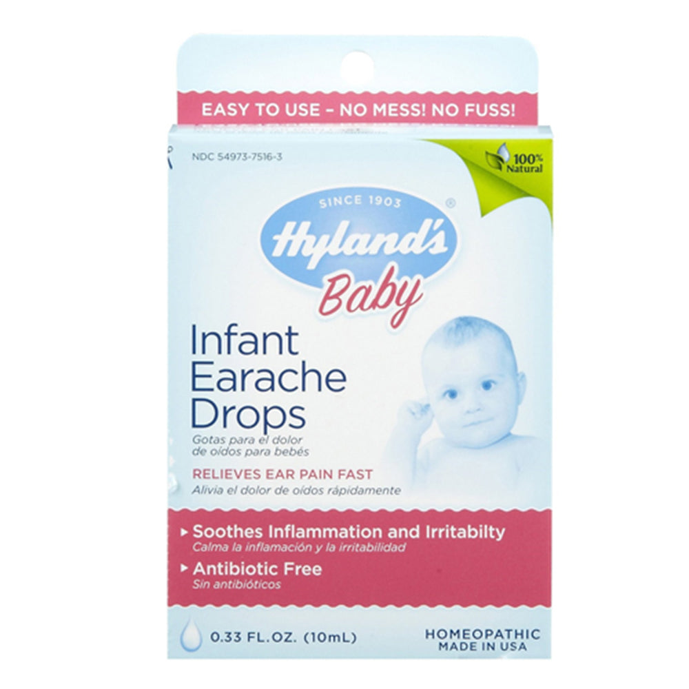 Hyland's Baby Infant Earache Drops, Homeopathic, 0.33 oz