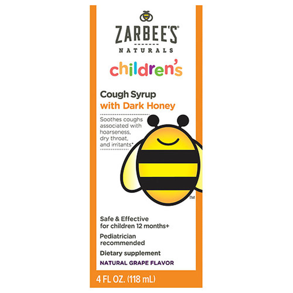 ZarBee's Naturals Children's Cough Syrup, Natural Grape Flavor, 4 oz