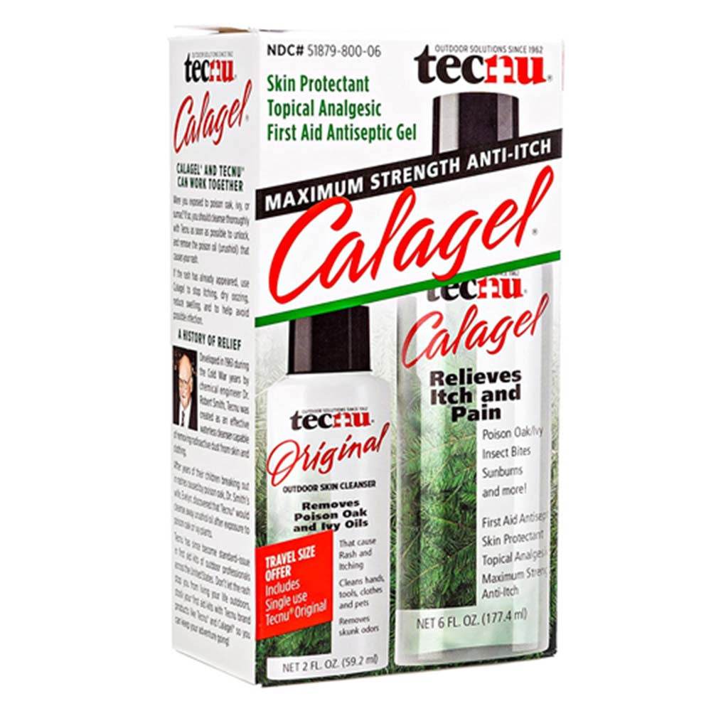 Tecnu Calagel First Aid Antiseptic Gel + Travel Size, 8 oz - OTC Shoppe Express