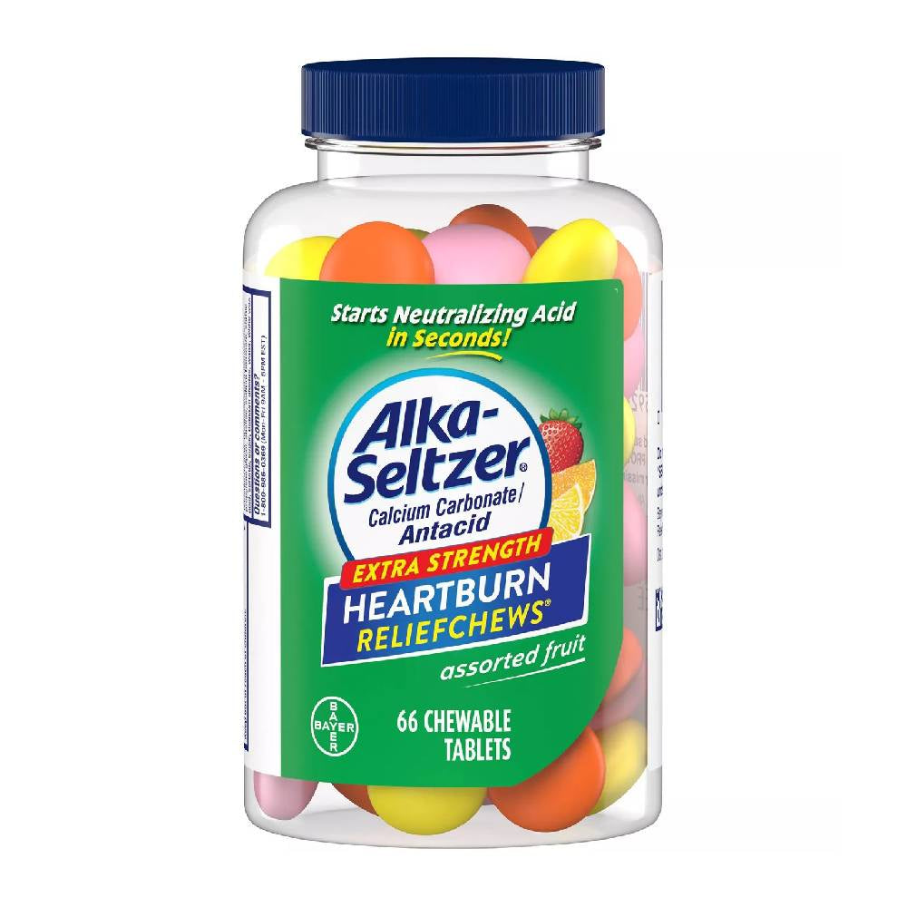 Alka-Seltzer Heartburn ReliefChews, Tablets, Assorted Fruit, 36 ea