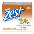 Zest Bath Bars, Cocoa Butter & Shea, 3 ea