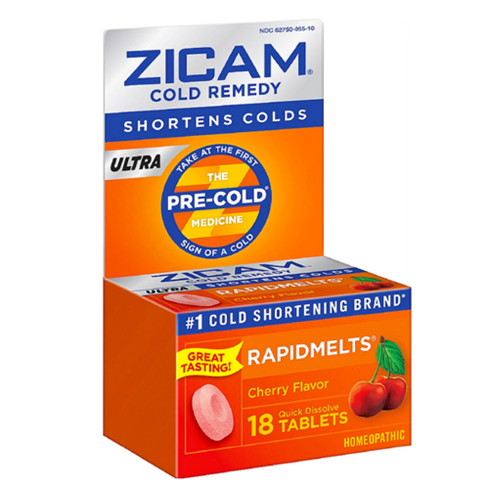 Zicam Ultra Cold Remedy RapidMelts, Cherry, Tablets, 18 ea