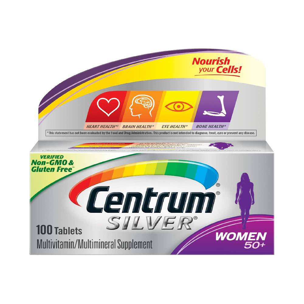 Centrum Silver Women 50+, Multivitamin, Tablets, 100 ea