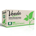 Veeda 100% Natural Cotton Tampons, Regular, 16 ea - OTC Shoppe Express