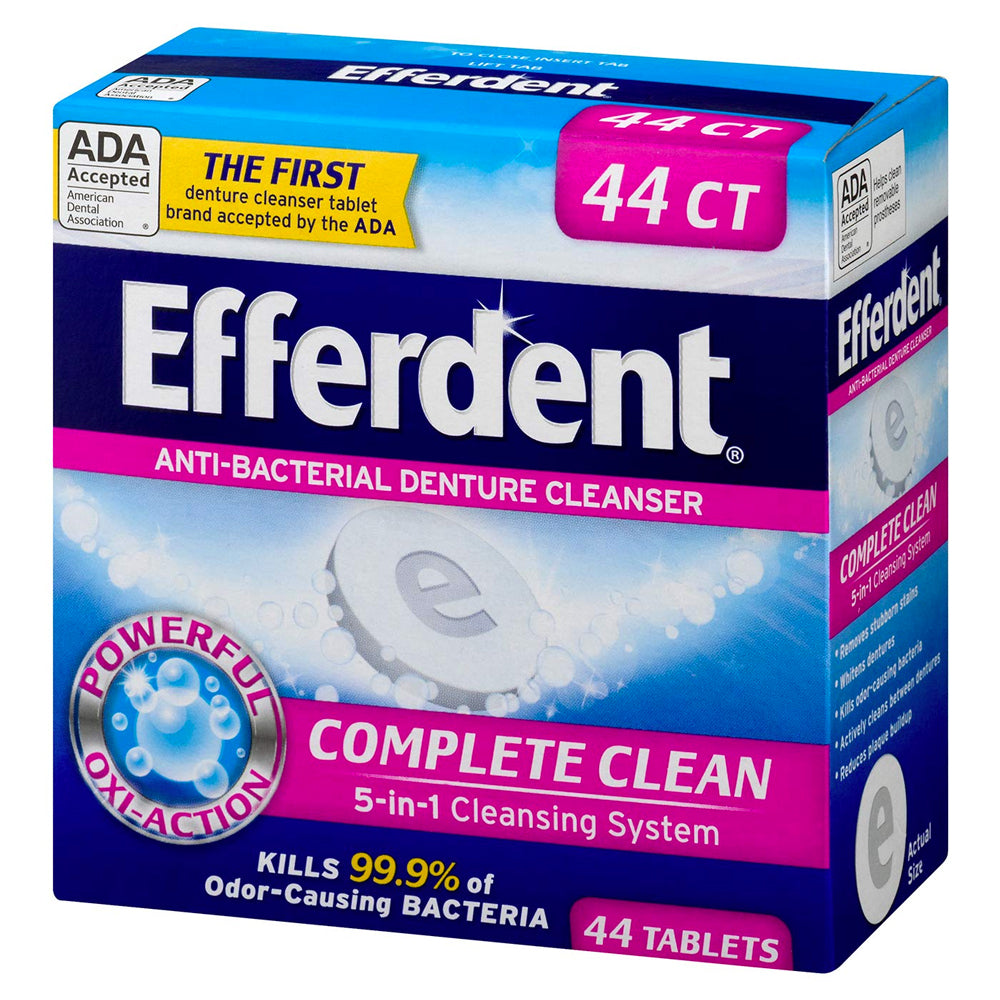 Efferdent Original Tablet, Mint, 44 ea