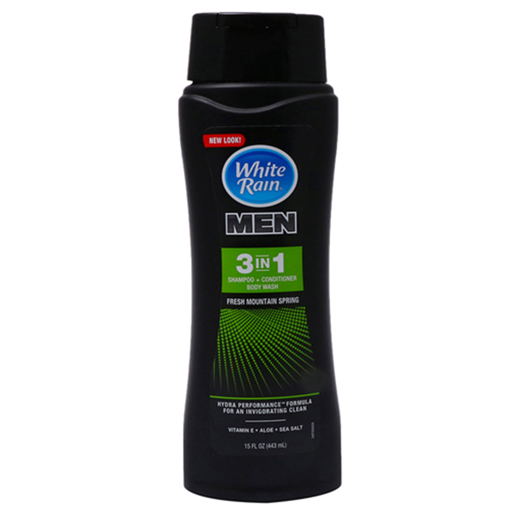 White Rain for Men, 3-in-1, Shampoo, Conditioner, and Body Wash, 15 oz