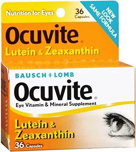Ocuvite Lutein & Zeaxanthin, Capsules, 36 ea - OTC Shoppe Express