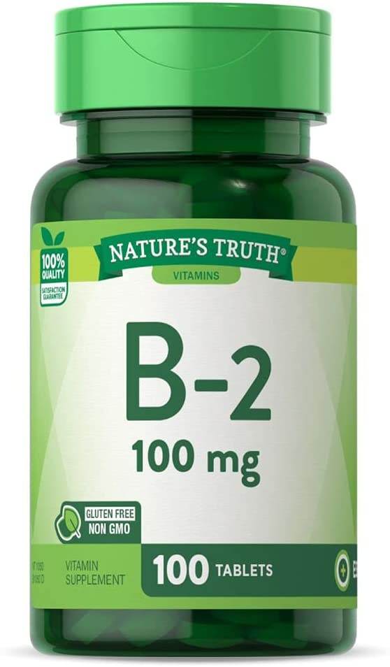 Nature's Truth Vitamin B-2, 100 mg, Tablets, 100 ea - OTC Shoppe Express