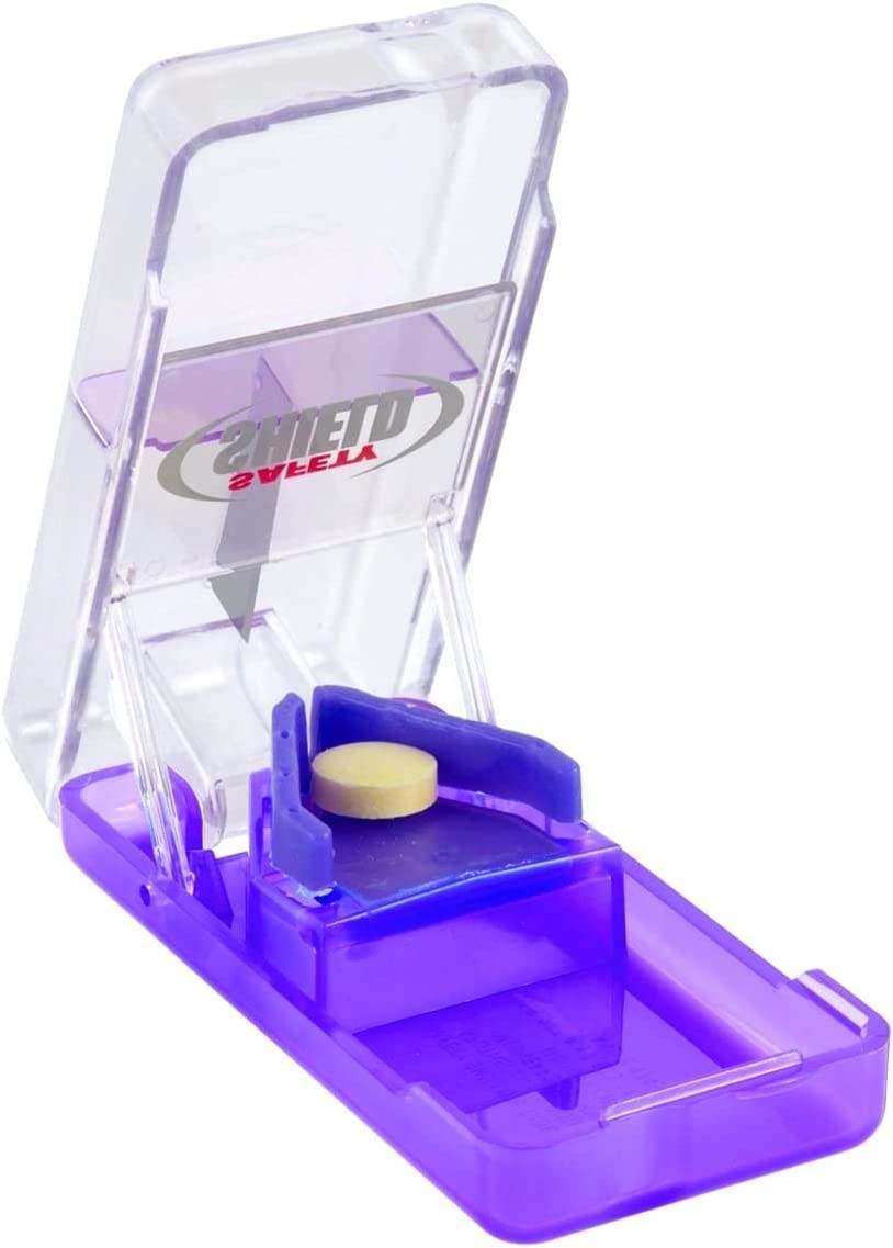 Ezy Dose Safety Shield Pill Cutter, 1 ea (Colours Vary) - OTC Shoppe Express
