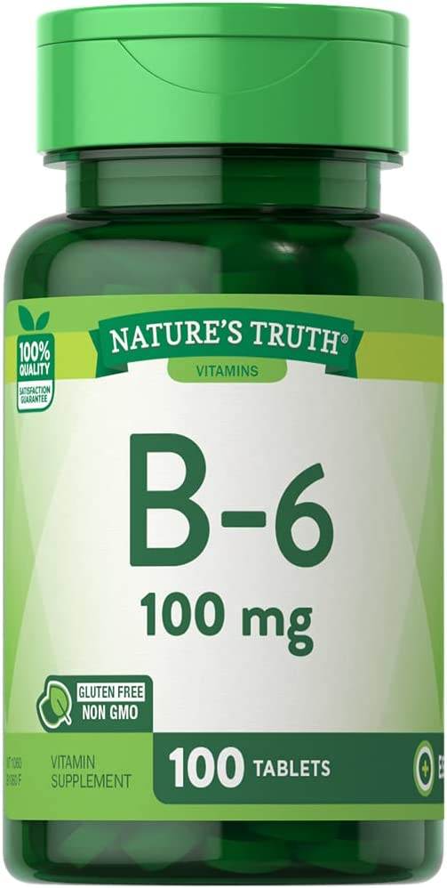 Nature's Truth Vitamin B-6, 100 mg, Tablets, 100 ea - OTC Shoppe Express